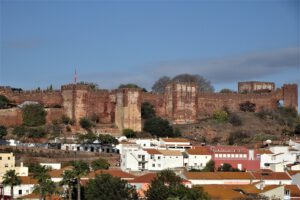 Mittelalterliche Burg in Silves, der ehemaligen Hauptstadt der Algarve.