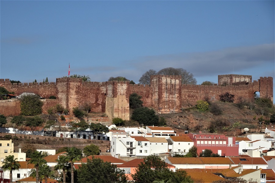 Mittelalterliche Burg in Silves, der ehemaligen Hauptstadt der Algarve.